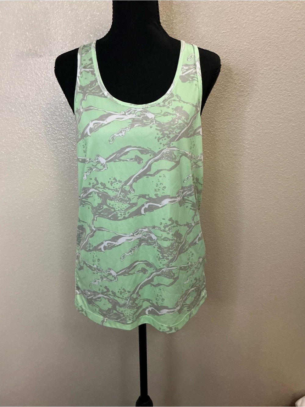 RBX Mint Green Printed Scoop Neck Tank